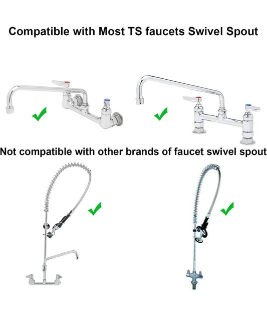 14 Inch Commercial Faucet Swivel Spout Replacement for T&S Faucets – 2.2 GPM Aerator - Horizon Endless