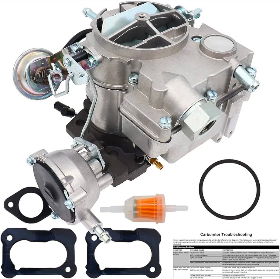 2 Barrel Carburetor for Rochester 2GC Chevy 5.7L 350Cu 6.6L 400Cu Chevrolet Carb Small Block Engines 1975-1980 C10 C20 C30 C50 G10 P30 Bel Air Chevelle Corvette Automatic Choke,Large Base - Horizon Endless