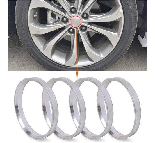 60.1 to 66.1 Wheel Hub Centric Rings OD=66.1mm ID=60.1mm Aluminium Alloy Wheel Hubrings 66.1 to 60.1 4pcs - Horizon Endless
