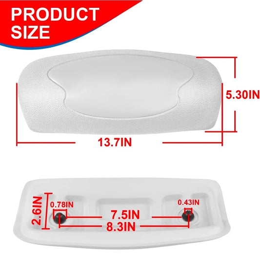 72597 Hot Tub Head Rest Replacement Pillow Fit for Highlife Series Spas 1997-2007, for Hot Spring Hot Tubs & Spas 2002-2007 (1 Pack) - Horizon Endless