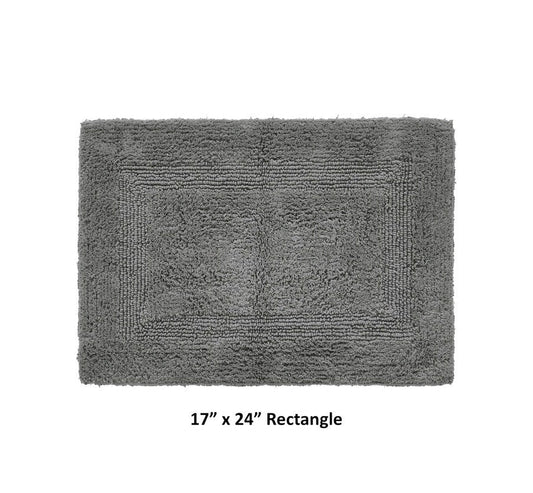 Better Trends 100% Cotton Lux Collection Bath Mats, Gray Mat-Tufted, Reversible - Horizon Endless