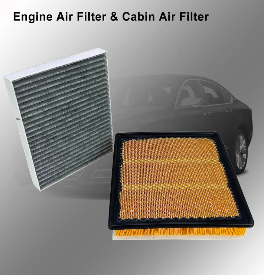 22753242 23393247 Engine and Cabin Air Filter Set Fit For Cadillac Chevy
Fit For 2013-2019 Cadillac XTS 3.6L, 2014-2020 Chevy Impala 3.6L, Replace 13356914 13356916 13508023 22743911 23135671