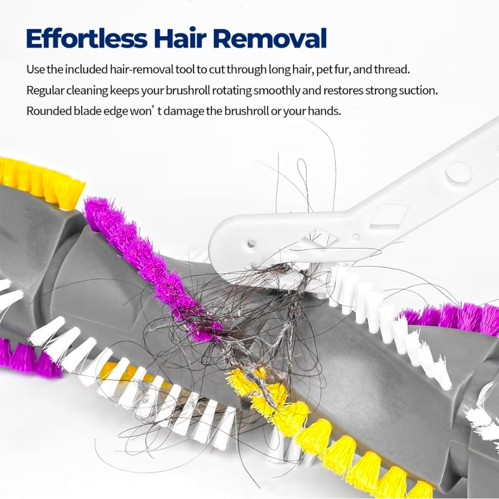Brush Roll&2Belts Kit for Bissell CleanView Swivel Rewind Vacuums Fits 2252 2253 2254 2256 2258 2259 2260 2316 2486 2487 2488 2489 3195 3196 3197 3197A 3198 3198A Replace Parts 1604545 1600159 1611230