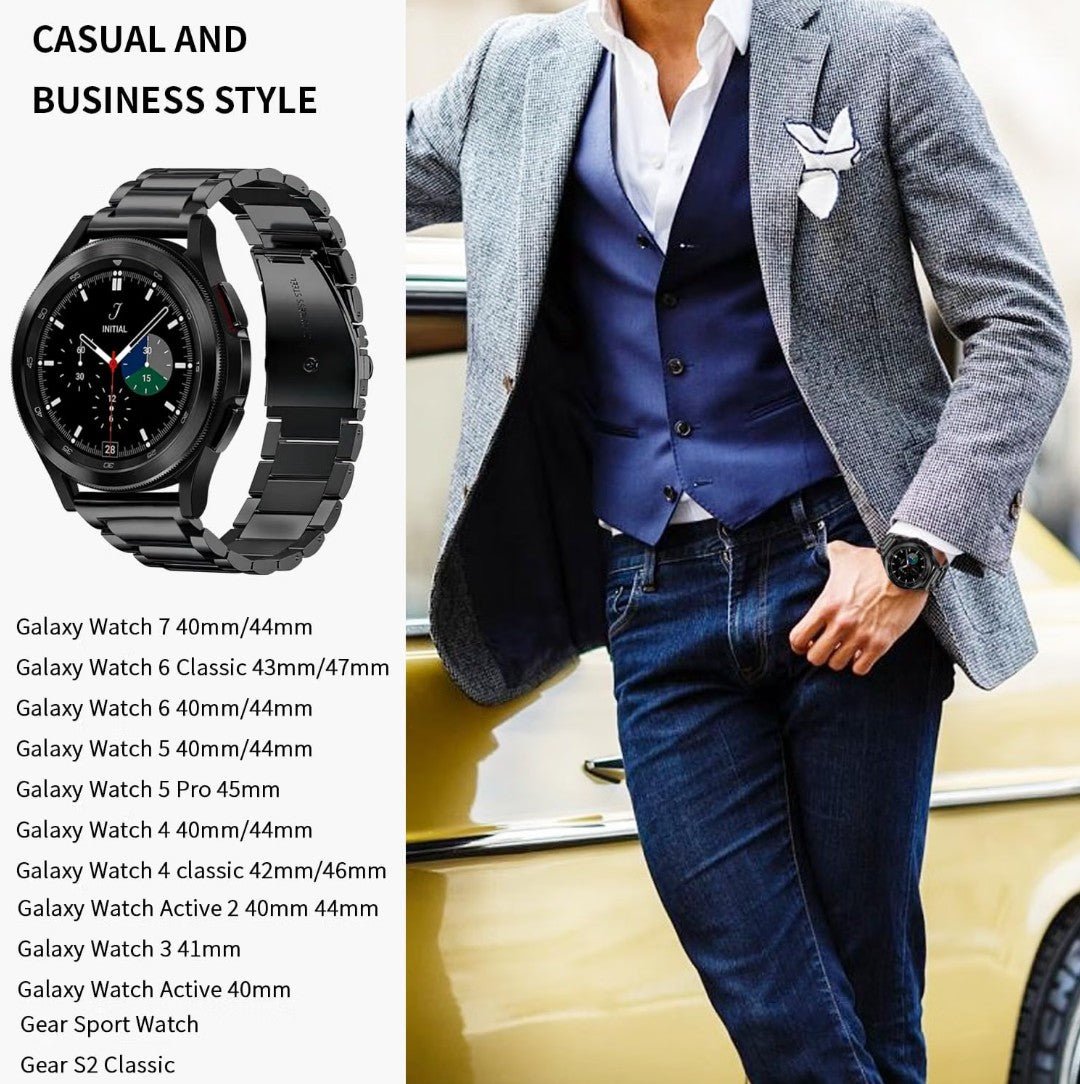 Stylish Stainless Steel Watch Band for Samsung Galaxy - 20mm Metal Strap - Horizon Endless