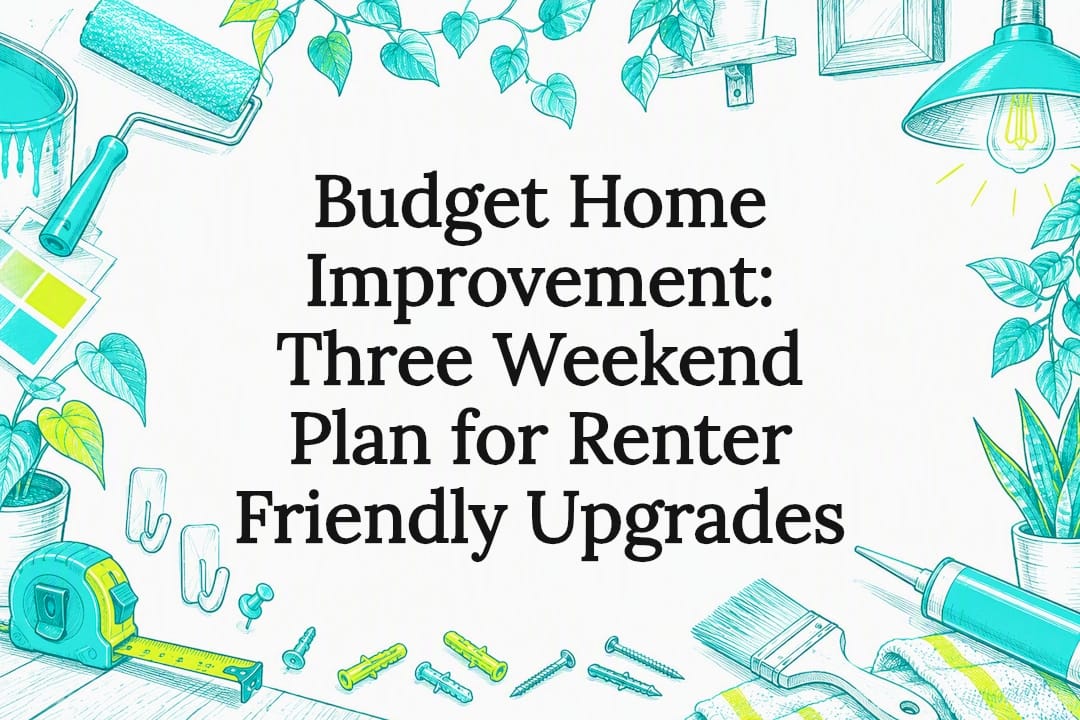 Budget Home Improvement: Three Weekend Plan for Renter Friendly Upgrades - Horizon Endless