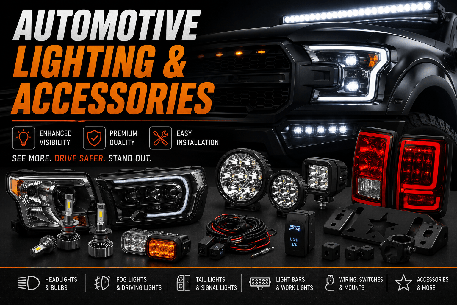 Automotive lighting, Mirrors & Accessories - Horizon Endless