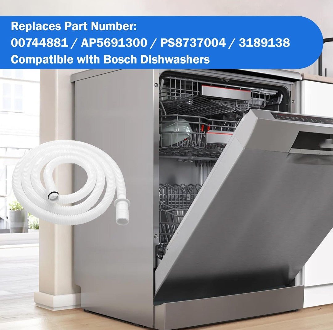 00744881 Dishwasher Drain Hose Replacement for Bosch Dishwashers | Replaces AP5691300, PS8737004, 3189138 - Horizon Endless