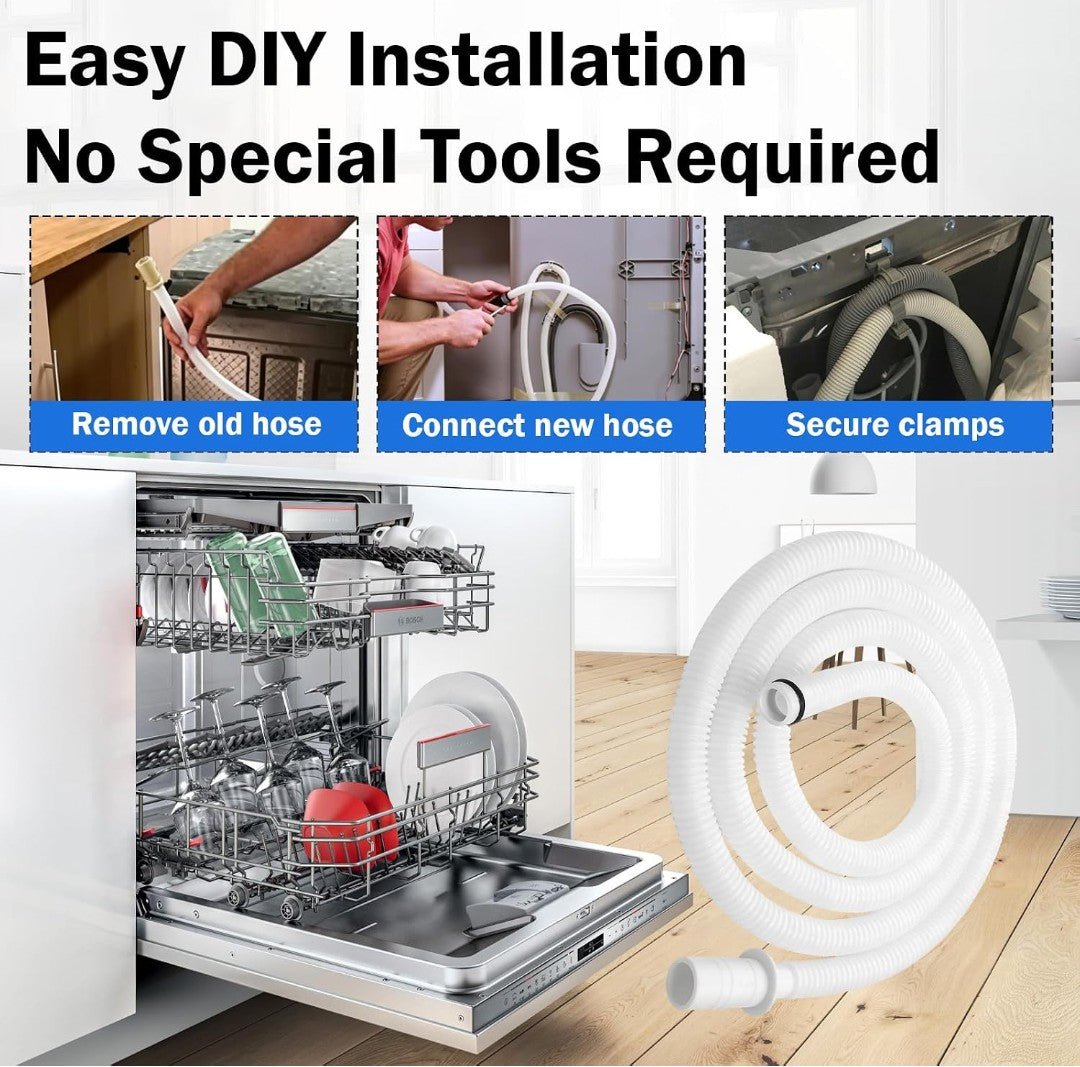 00744881 Dishwasher Drain Hose Replacement for Bosch Dishwashers | Replaces AP5691300, PS8737004, 3189138 - Horizon Endless