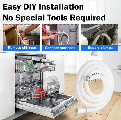 00744881 Dishwasher Drain Hose Replacement for Bosch Dishwashers | Replaces AP5691300, PS8737004, 3189138 - Horizon Endless
