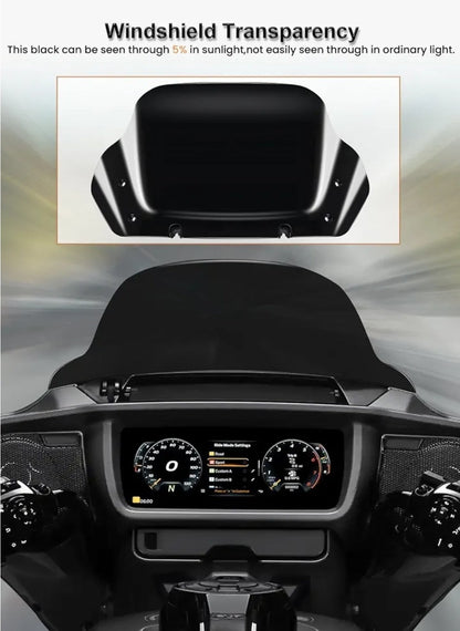 10" Windshield Windscreen Wind Deflector For Harley Touring Street Glide 2024-25 - Horizon Endless