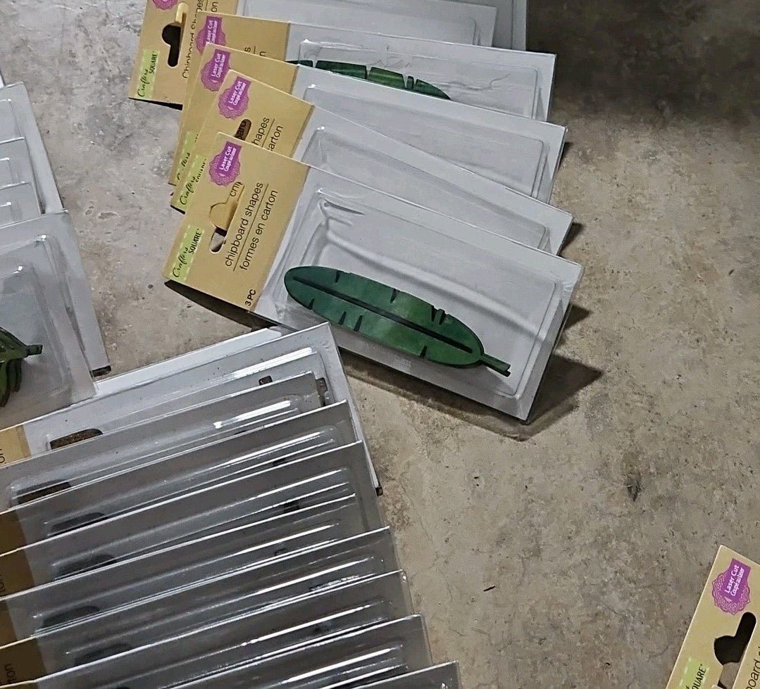 100 Piece Bulk Lot Of Crafter's Square Galvanized Numbers And Chipboard Decor - Horizon Endless