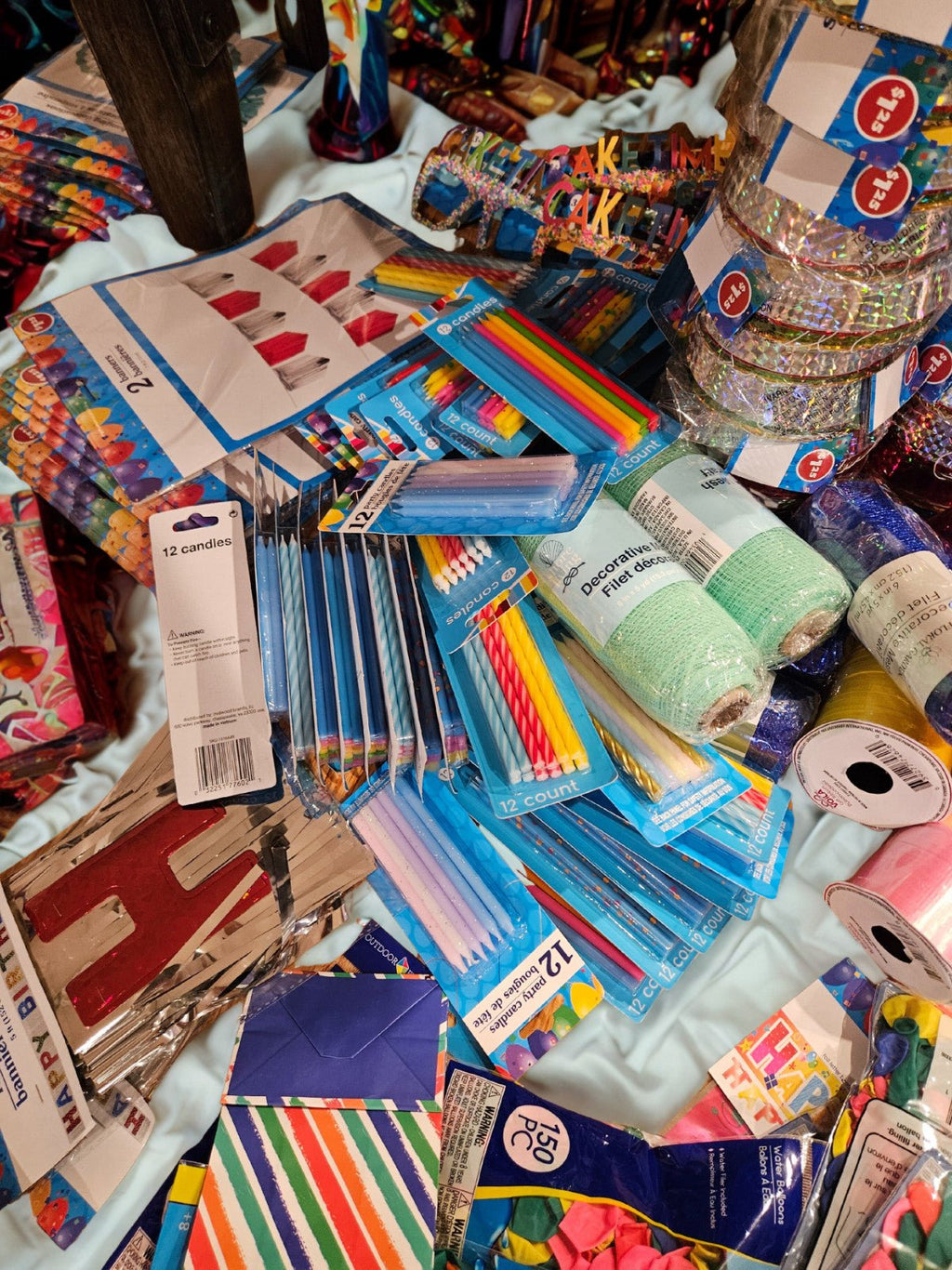 100pc Birthday Party Supply Bundle Lot Party Birthday Bundle Supplies - Horizon Endless