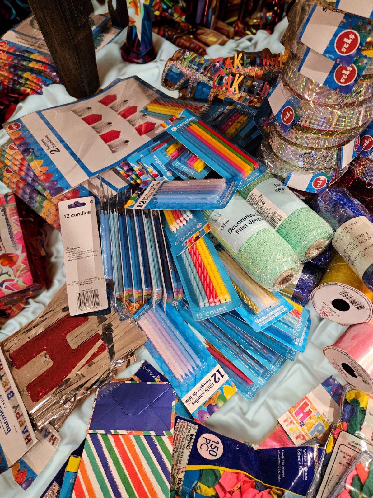 100pc Birthday Party Supply Bundle Lot Party Birthday Bundle Supplies - Horizon Endless