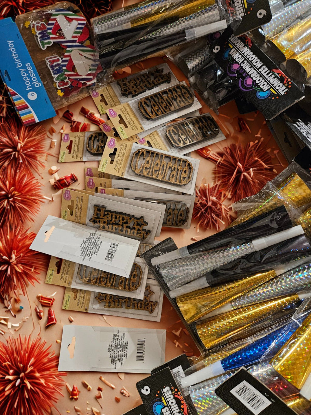 100pc Birthday Party Supply Bundle Lot Party Birthday Bundle Supplies - Horizon Endless