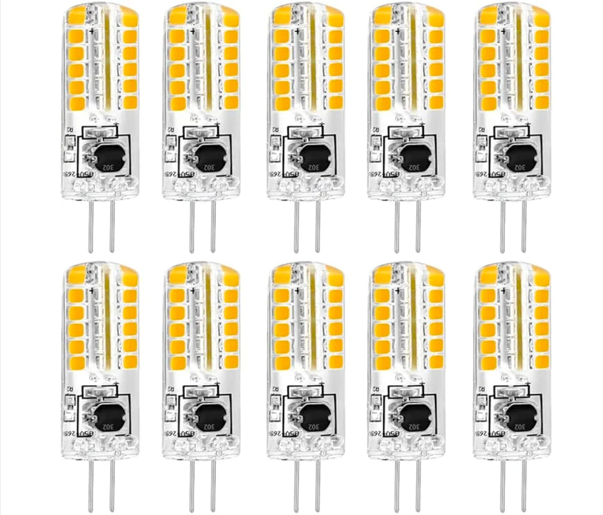 G4 LED Bulb Set - 10-Pack High Voltage 3000K LED Lighting, Perfect for Chandeliers! - Horizon Endless