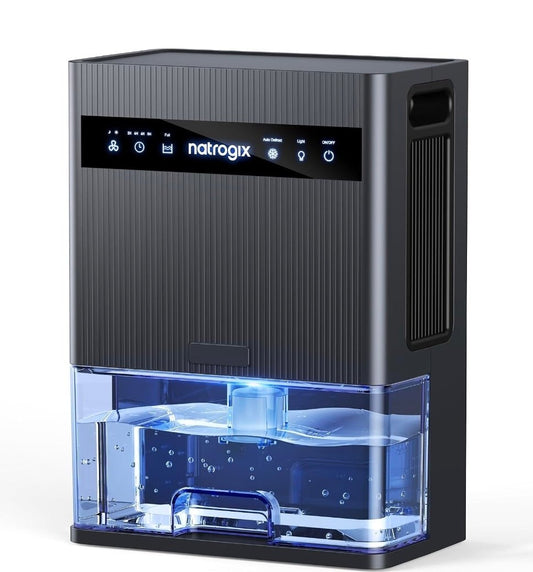 106 OZ Large Capacity Dehumidifier for Home, 1000 Sq. Ft. Coverage Quiet Portable Dehumidifier for Basement Bedroom Bathroom RV with Auto Shut Off, Timer, Sleep Mode, 7 Color LED Light, Black - Horizon Endless