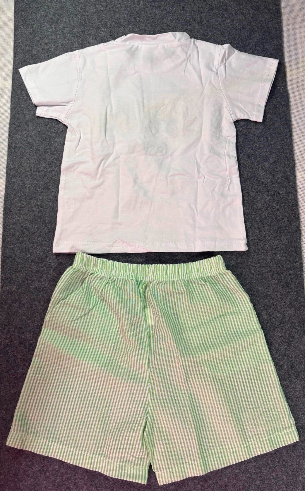 3T‑4T Toddler Easter Short Set Spring Holiday Shirt & Shorts Outfit