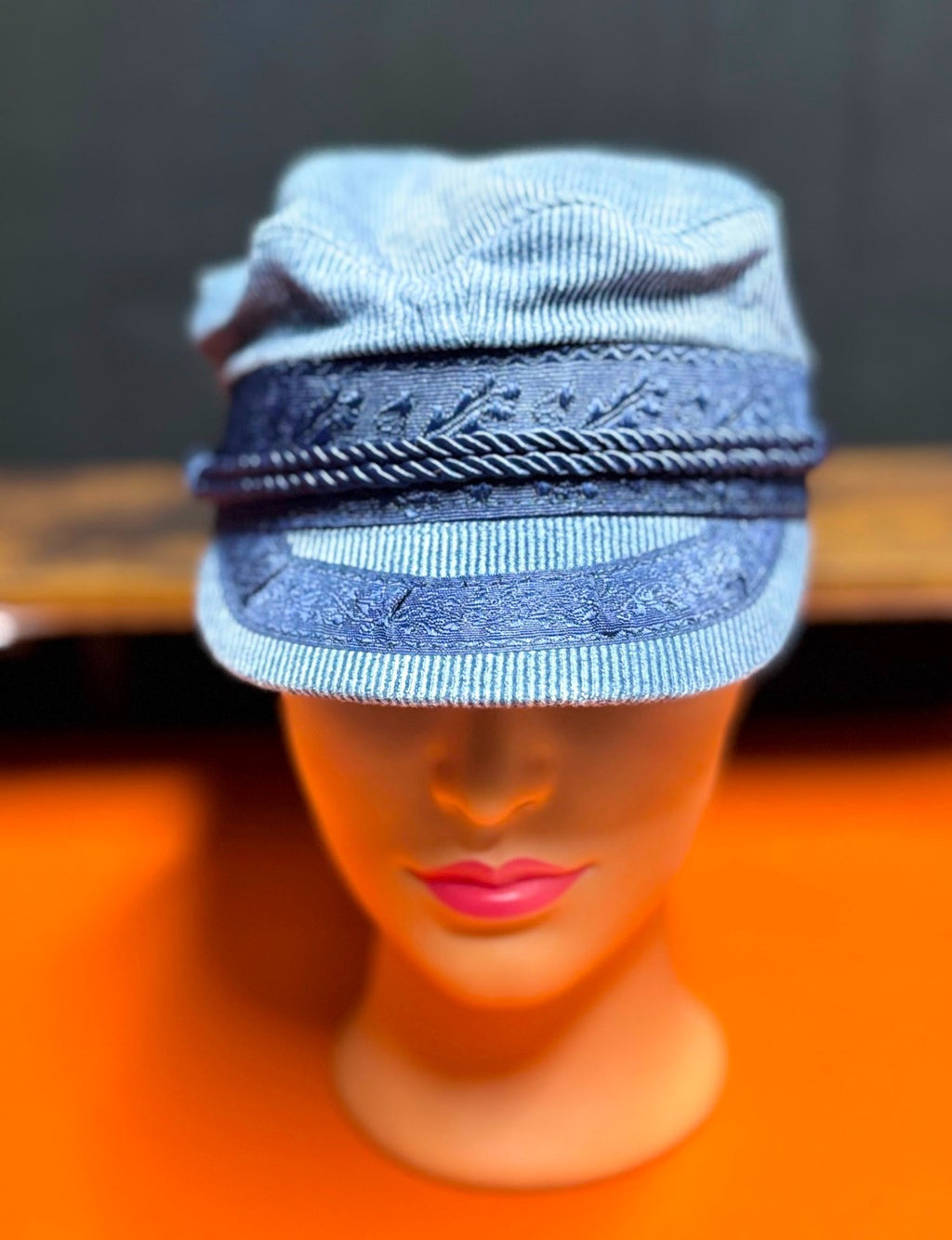 Brixton Women’s Navy Albany Fiddler Cap XS Fisherman Style