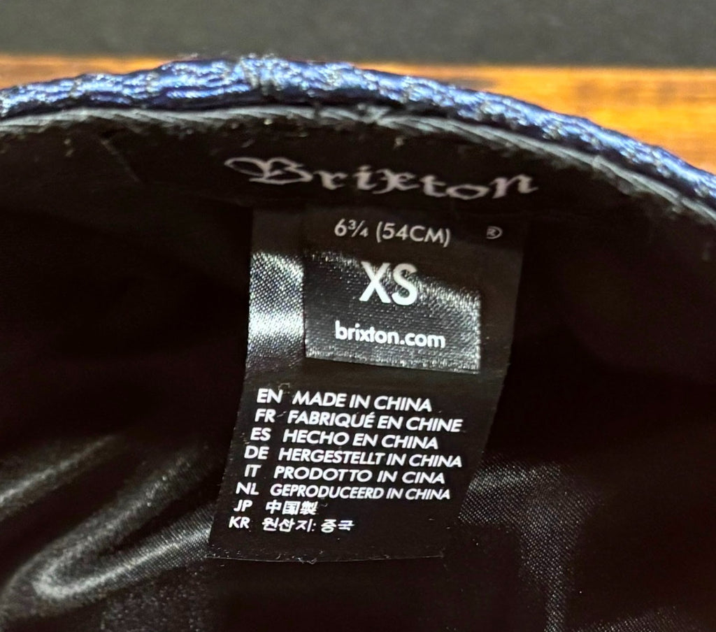 Brixton Women’s Navy Albany Fiddler Cap XS Fisherman Style