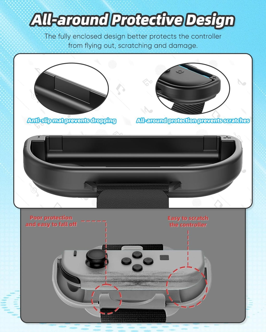 Nintendo Switch 2 Joy-Con Wristbands – Durable Adjustable Joy‑Con Strap Set