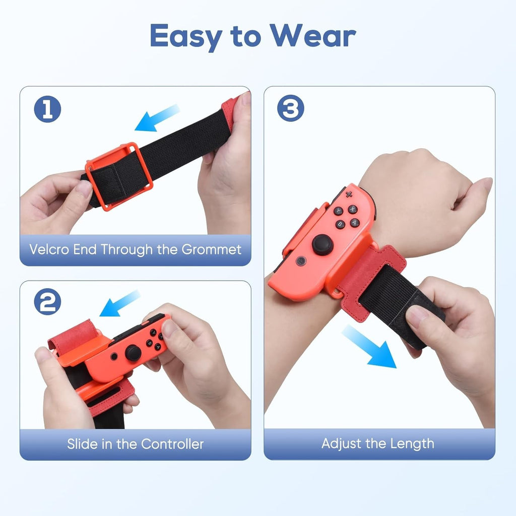 Nintendo Switch 2 & OLED Wrist Straps – Joy‑Con Wrist Wrap Accessories