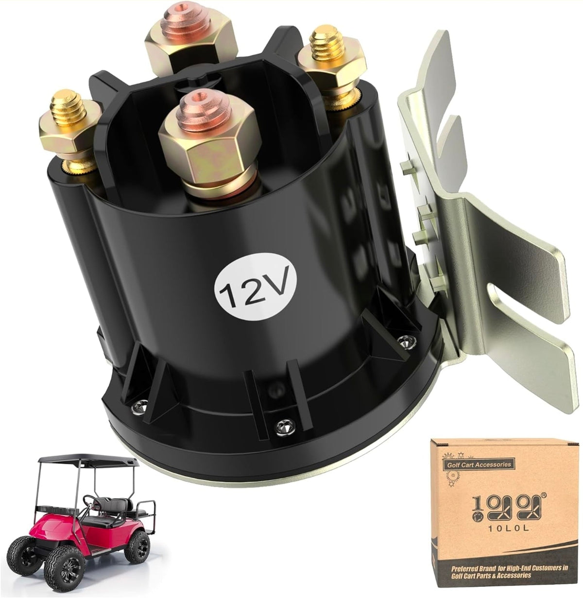 Yamaha Golf Cart Solenoid - 12V Starter Relay for G29 & More - High Quality 4-Terminal - Horizon Endless