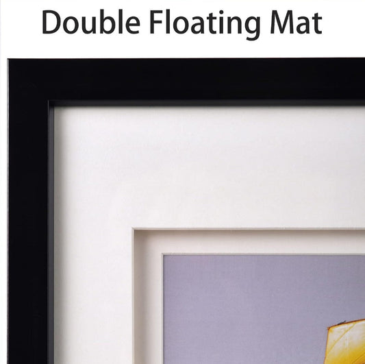 11X14 Double Floating Mat Picture Frame Set of 2, Display Picture 8X10 with Whit - Horizon Endless