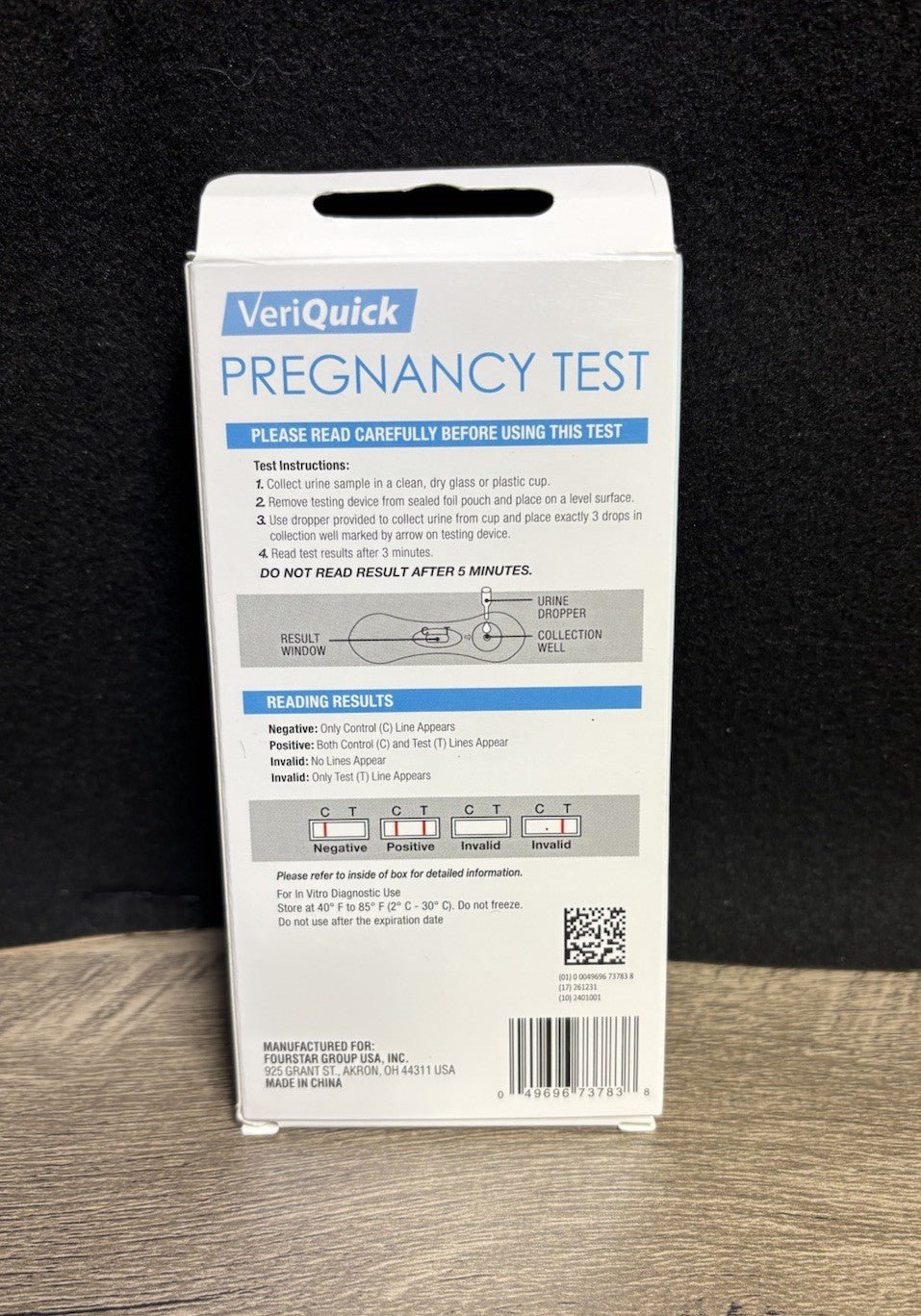 12pk VeriQuick Pregnancy Tests Quick Results Over 99% Accurate Dropper Included - Horizon Endless