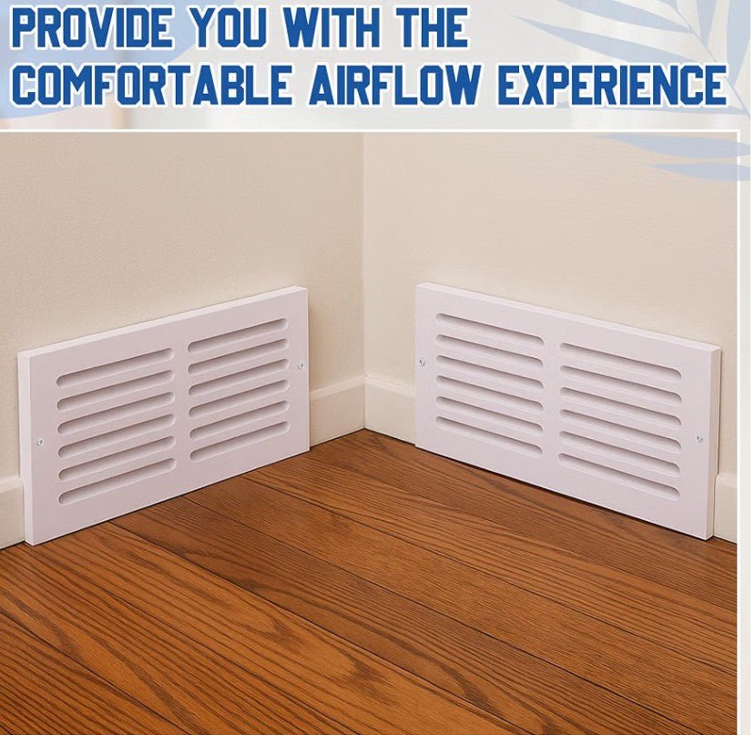 14 x 6 Return Air Vent Cover PVC White | Heavy Duty Rustproof HVAC Grille, 16 x 8 Overall Size, 0.7" Thick for Bathrooms, Laundry Rooms & Coastal Homes - Horizon Endless