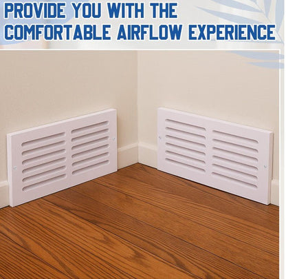 14 x 6 Return Air Vent Cover PVC White | Heavy Duty Rustproof HVAC Grille, 16 x 8 Overall Size, 0.7" Thick for Bathrooms, Laundry Rooms & Coastal Homes - Horizon Endless