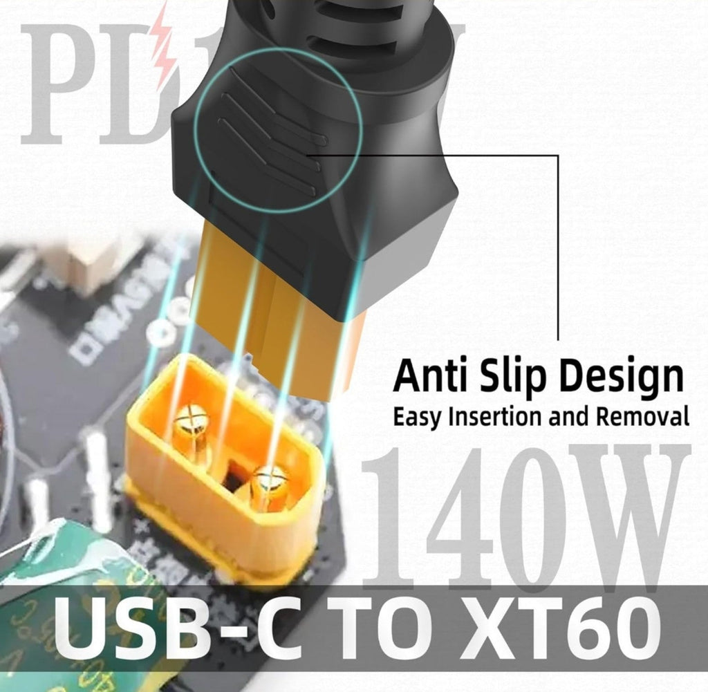 140W USB C to XT60 Fast Charging Cable XT60 Female to Type-C Male For M7 M6 M6D - Horizon Endless
