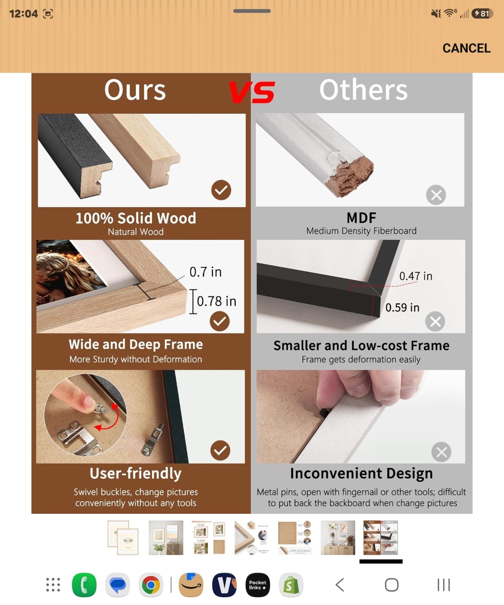 Premium 16x20 Solid Wood Picture Frame Set, Natural Wood Poster Frame, Oak Wood Grain, Display 11x14 - Horizon Endless
