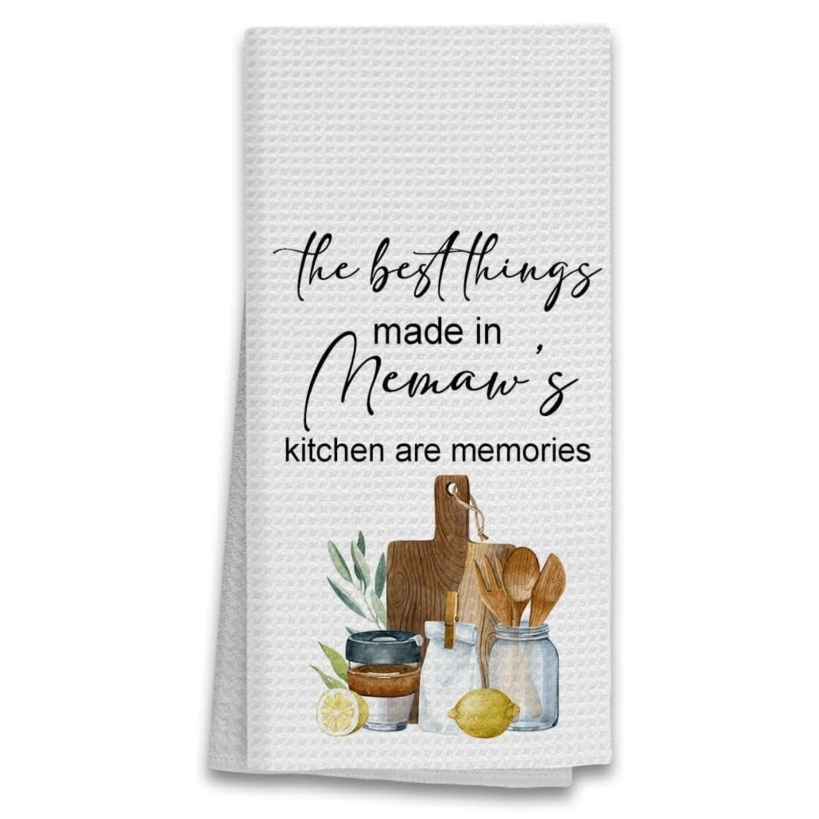 16x24 Inches Memaw Grandma Kitchen Towels Gifts for Memaw Dish Tea Towels - Horizon Endless