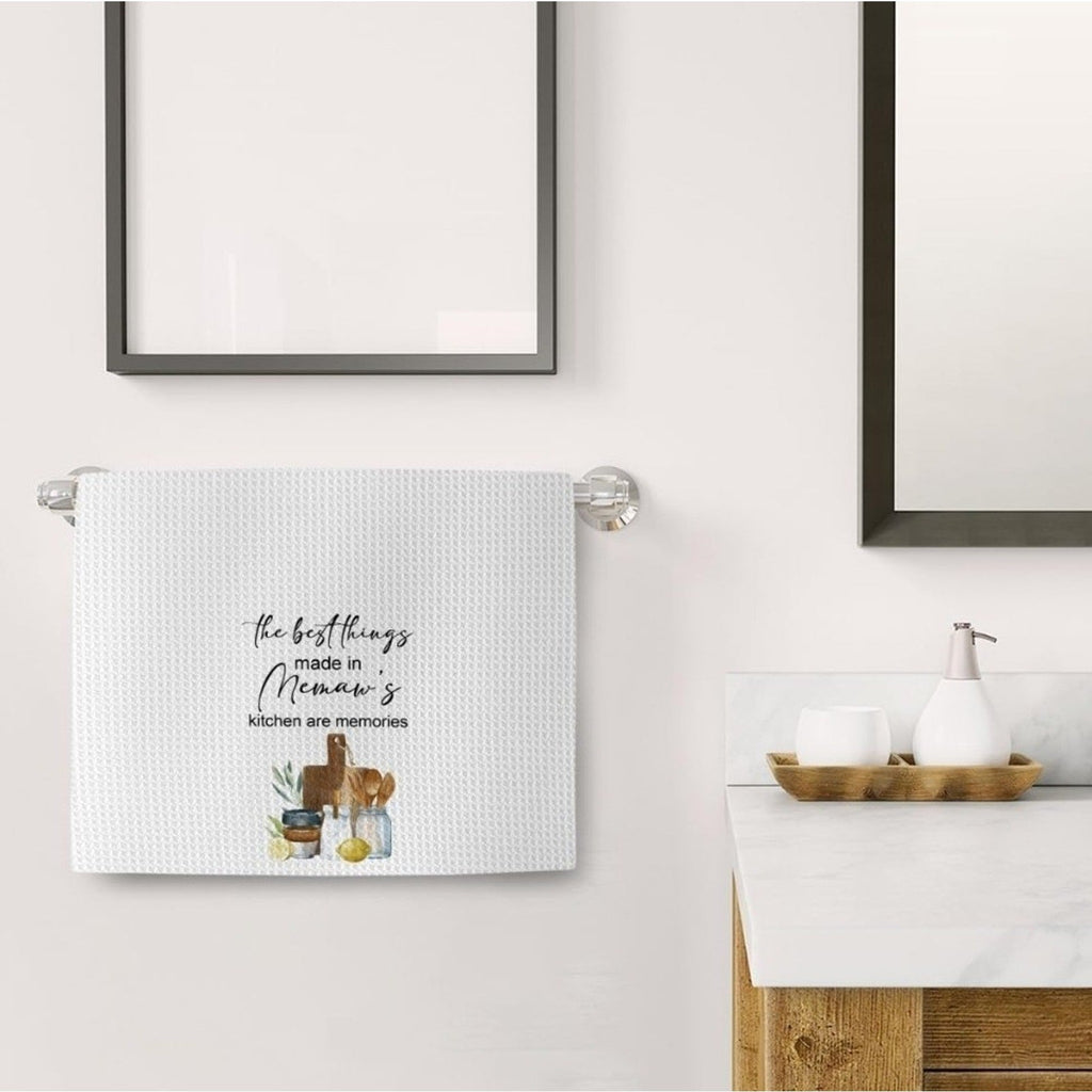 16x24 Inches Memaw Grandma Kitchen Towels Gifts for Memaw Dish Tea Towels - Horizon Endless