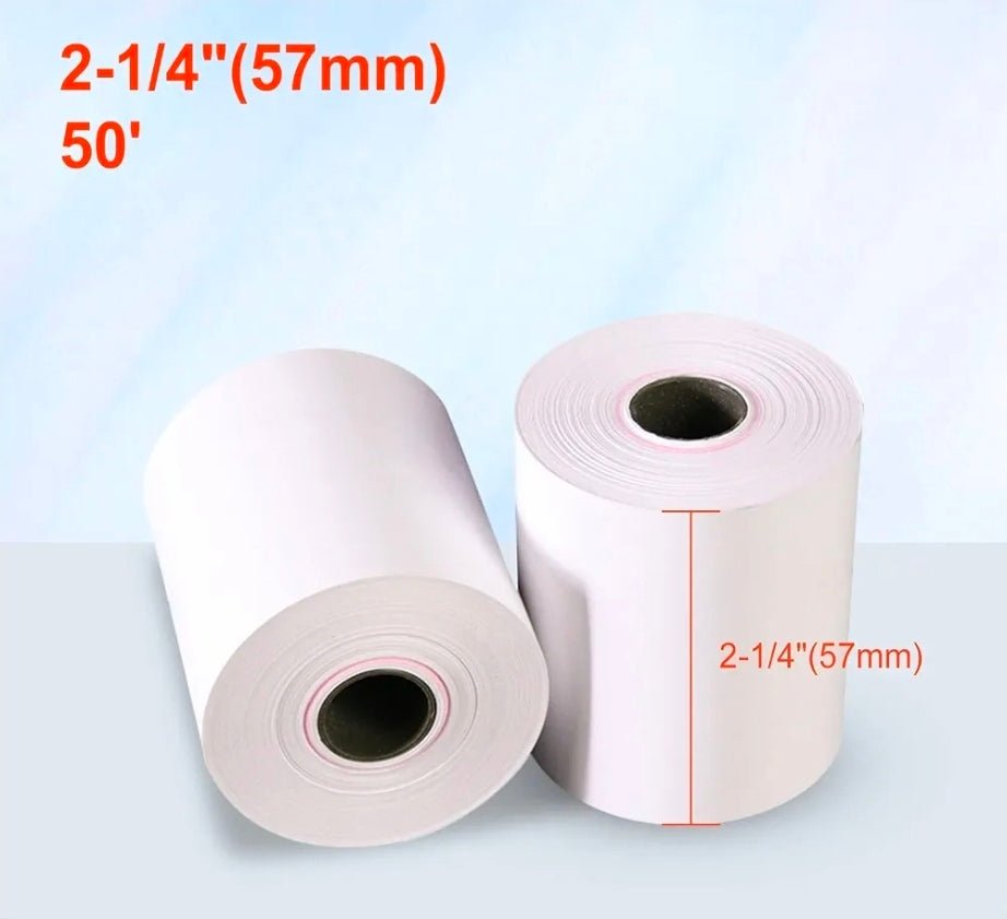 50 Thermal Paper Receipt Rolls for POS, Credit Card Terminals – 2 1/4" x 85' - Horizon Endless