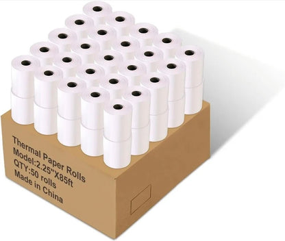 50 Thermal Paper Receipt Rolls for POS, Credit Card Terminals – 2 1/4" x 85' - Horizon Endless