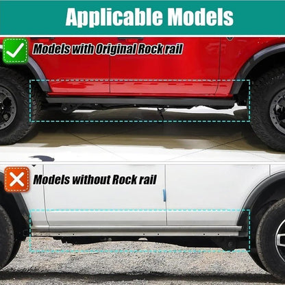2 Pcs Side Steps For Ford Bronco 2/4 Door with Rock Rail 2021-2026 New Open Box - Horizon Endless