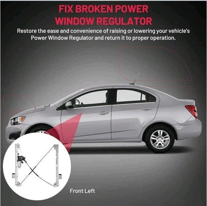 2-Pin Front Window Regulator for Chevy Cruze Driver Side Left W/Motor 2012-2016 - Horizon Endless