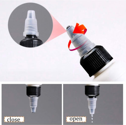 20-Pack 4oz/120ml Plastic Boston Squeeze Bottles with Twist Top Cap White LDPE Bottles for Liquids, Inks, Oils, Crafts, Kitchen, Household - Horizon Endless