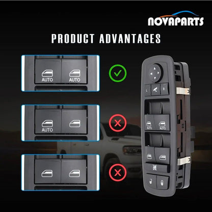 2016-2024 Ram 1500 Driver Side Power Window Switch - Laramie Replacement - Horizon Endless