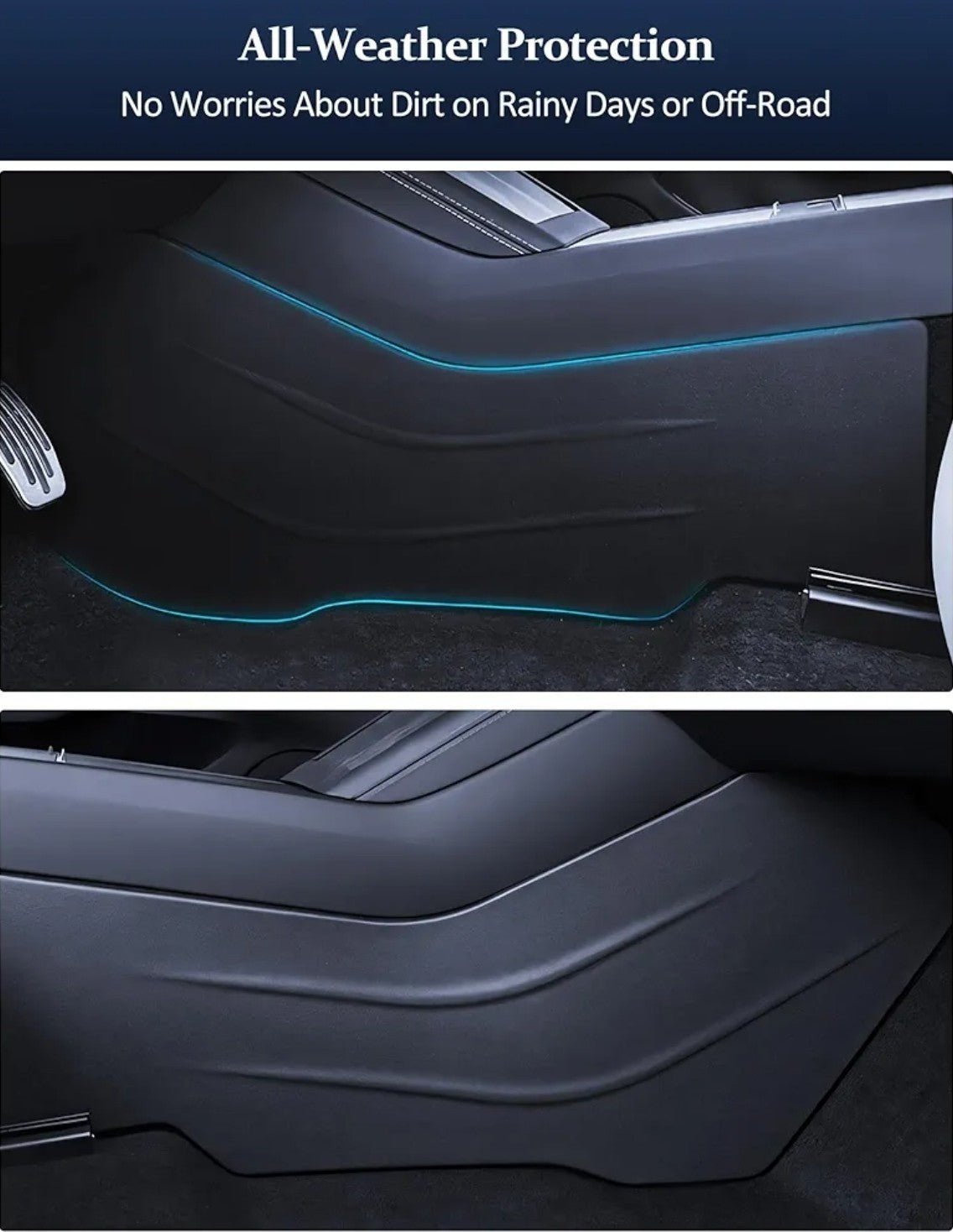 2025 Tesla Center Console Anti Kick Pad Model 3 2024 Highland Anti Kick Pad 2pcs - Horizon Endless