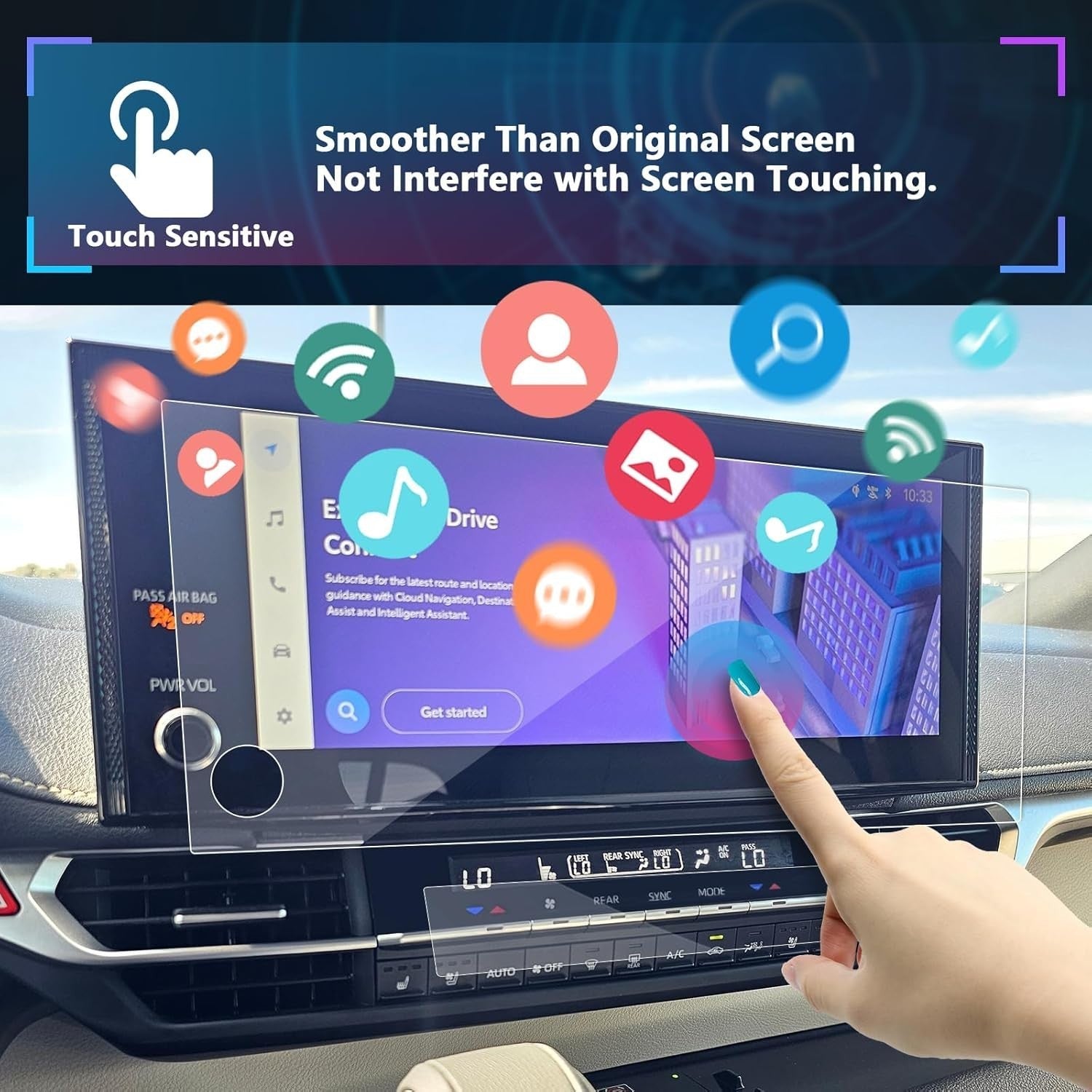 2025 Toyota Sienna Screen Protector Tempered Glass GPS Nano AC Display Guard - Horizon Endless