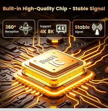 2026 TV Antenna for Smart Indoor TV, Supports 4K 8K Local Channels - Horizon Endless