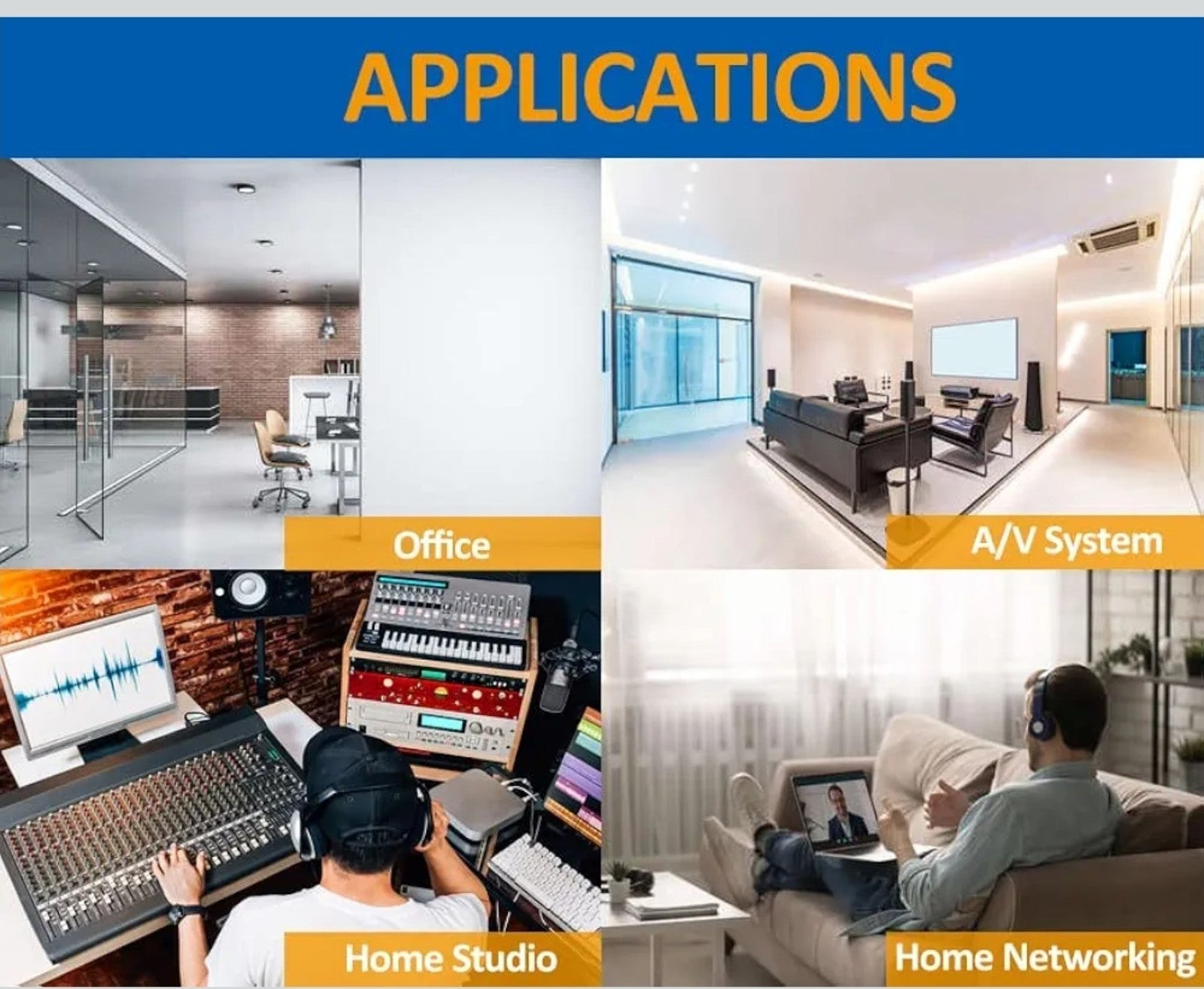20U Open Frame Network Rack for IT & AV Gear, AV Rack Floor Standing or Wall Mou - Horizon Endless