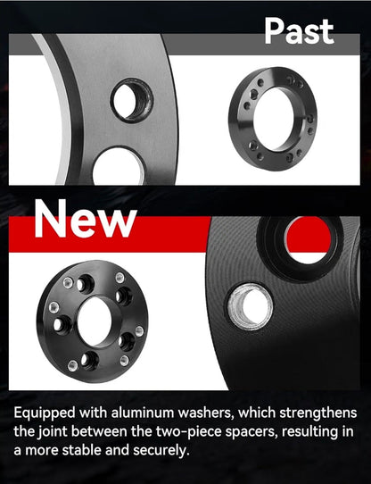 2in 5x4.5 to 6x5.5 Wheel Adapters for Mustang Explorer Aviato 5x114.3mm to 6x139.7mm Hub Centric Wheel Adapters 73.1mm Vehicle Side 78mm Wheel Side with 14x1.5 Thread Pitch 2PCS - Horizon Endless