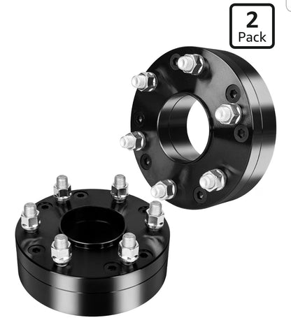 2in 5x4.5 to 6x5.5 Wheel Adapters for Mustang Explorer Aviato 5x114.3mm to 6x139.7mm Hub Centric Wheel Adapters 73.1mm Vehicle Side 78mm Wheel Side with 14x1.5 Thread Pitch 2PCS - Horizon Endless
