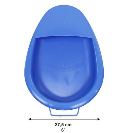 2L Bed Pan for Elderly Men & Women with Handle – Spill-Proof Bedpan for Bedridden & Disabled Adults, Blue - Horizon Endless
