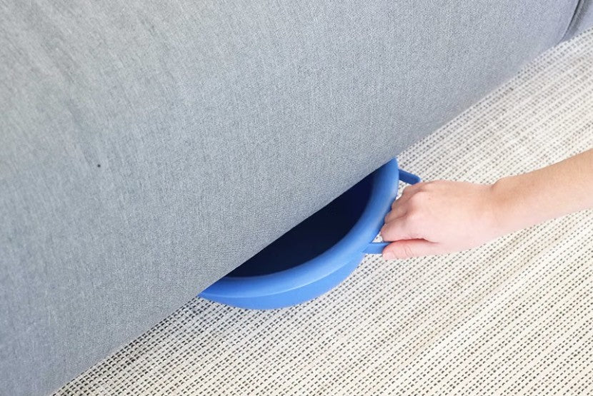 2L Bed Pan for Elderly Men & Women with Handle – Spill-Proof Bedpan for Bedridden & Disabled Adults, Blue - Horizon Endless