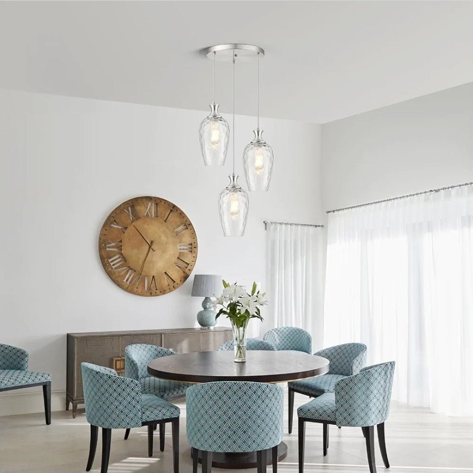 3-Light Pendant Lighting, Black Dining Room Chandelier Light Fixture over Table - Horizon Endless