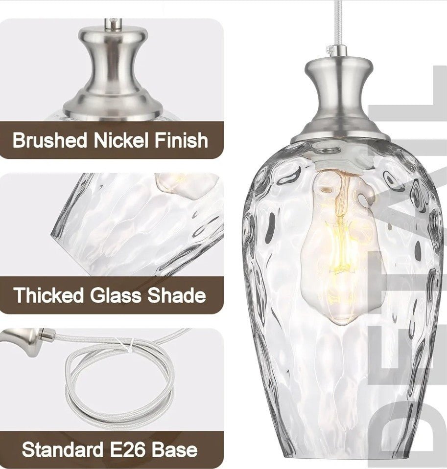 3-Light Pendant Lighting, Black Dining Room Chandelier Light Fixture over Table - Horizon Endless